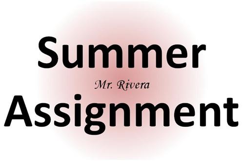 Summer Assignment 